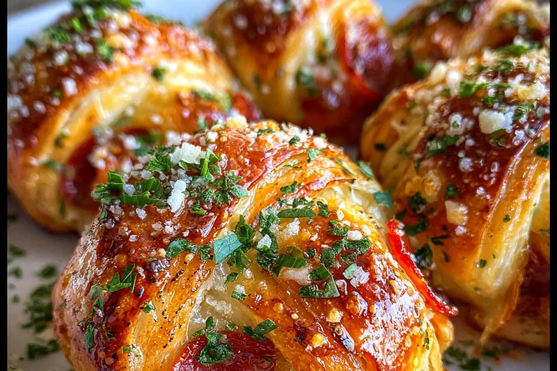 Fresh ingredients for Savory Pepperoni Cheese Pastry