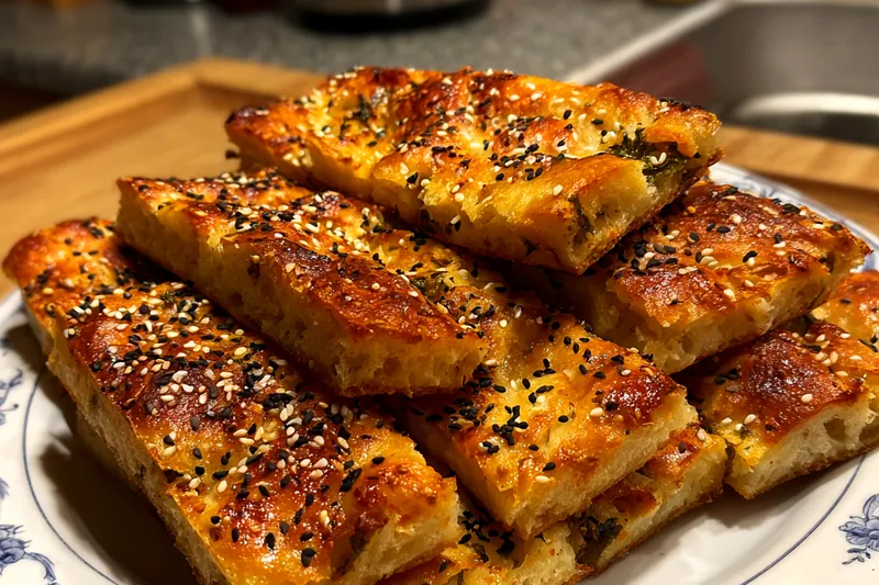 Cooking process for Savory Sesame Pastries