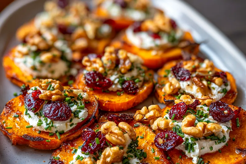 Chef Mitchell is expertly roasting sweet potatoes in a modern kitchen.