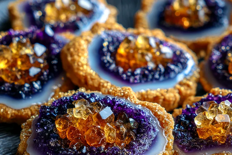 Cooking process for Sparkling Geode Crystal Cookies