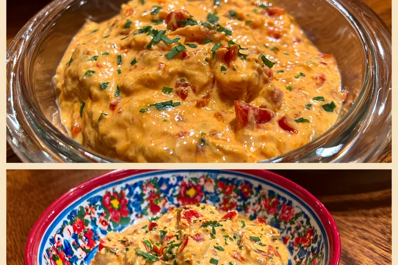 Cooking process for Spicy Cheese Dip Delight