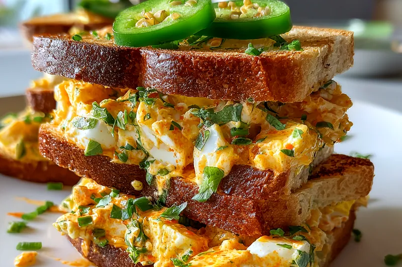Fresh ingredients for Spicy Egg Toast with Herbs