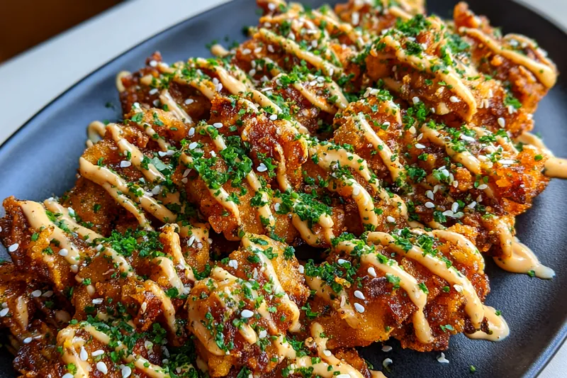 Cooking process for Spicy Hawaiian Fried Chicken