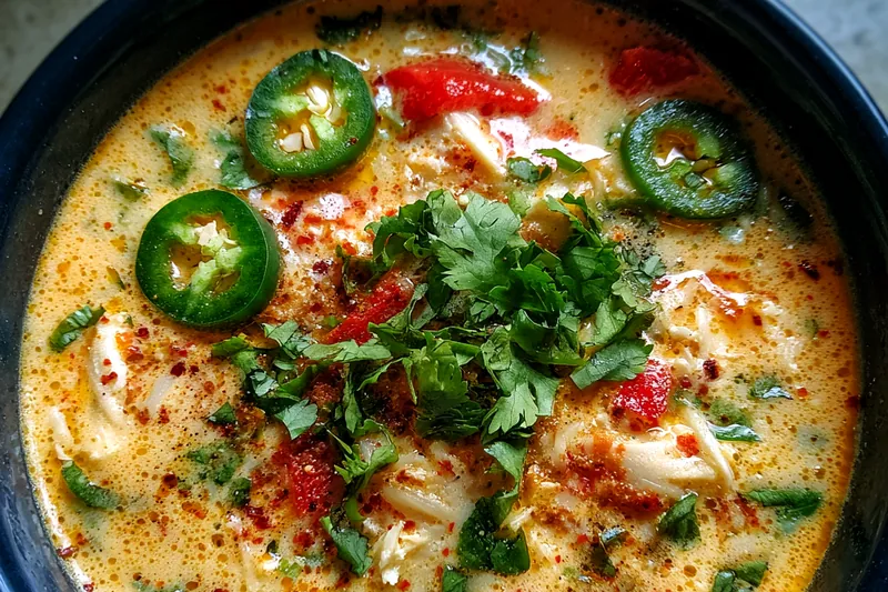 Cooking process for Spicy Jalapeño Chicken Soup