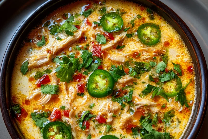 Fresh ingredients for Spicy Jalapeño Chicken Soup