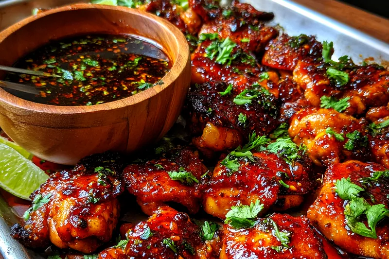 Cooking process for Spicy Lime Glazed Chicken