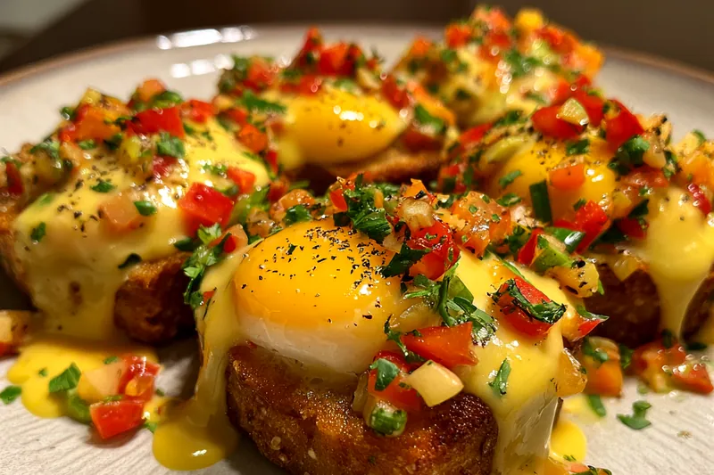 Cooking process for Spicy Mexican Breakfast Stack