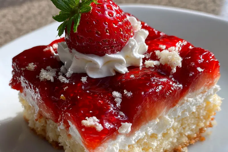 Cooking process for Strawberry Cream Cake Delight