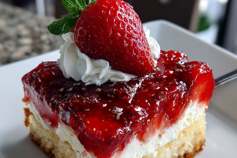Fresh ingredients for Strawberry Cream Cake Delight