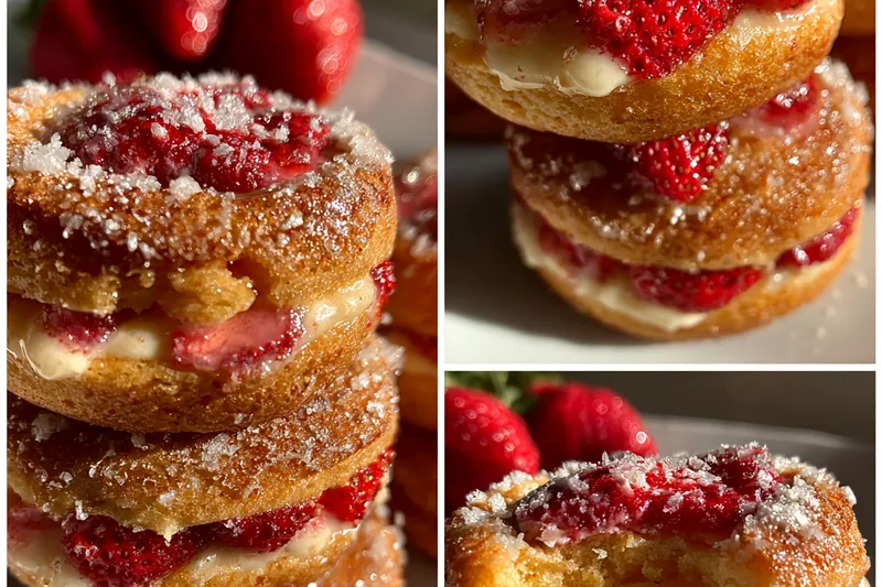 Fresh ingredients for Strawberry Cream Cheese Cookies