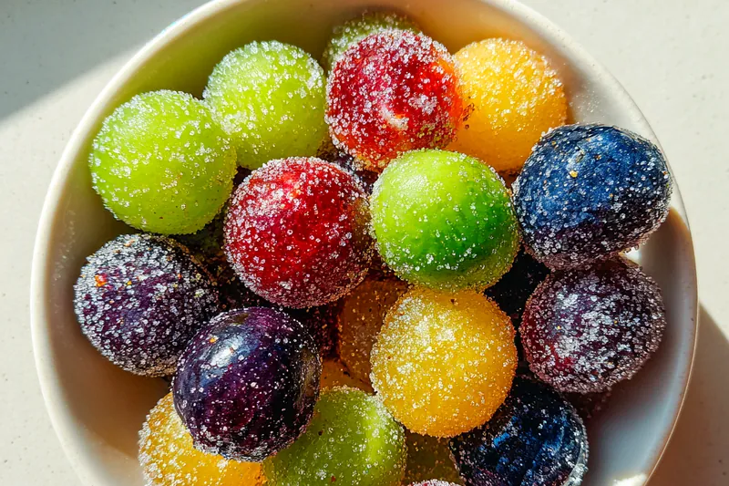 Fresh ingredients for Sugary Coated Grapes