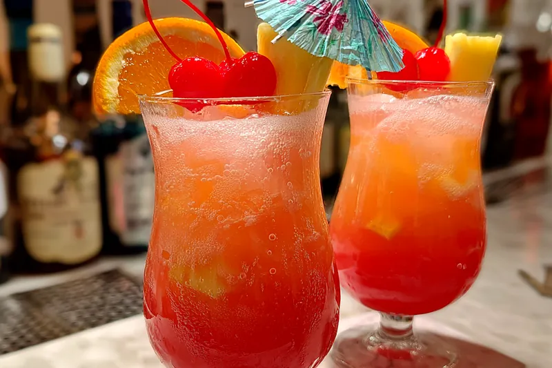 Fresh ingredients for Tropical Fruit Cocktail