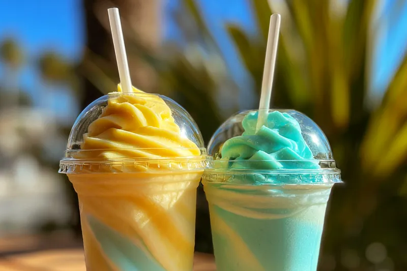 Fresh ingredients for Tropical Sherbet Delight