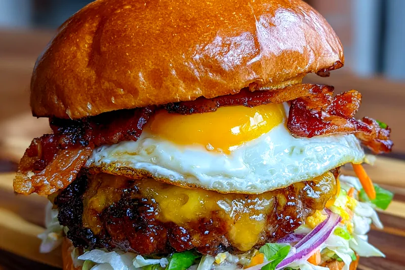 Cooking process for Ultimate Gourmet Burger Experience