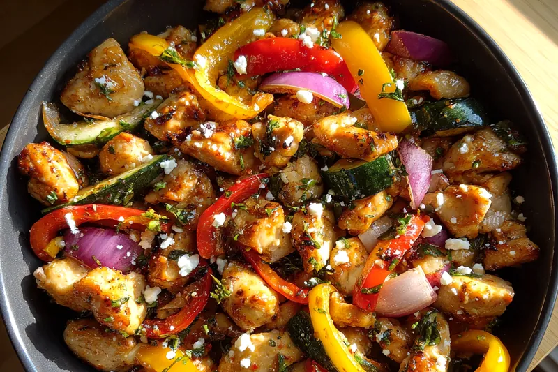 Cooking process for Vibrant Chicken Stir-Fry