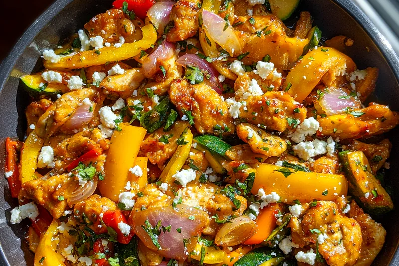 Fresh ingredients for Vibrant Chicken Stir-Fry