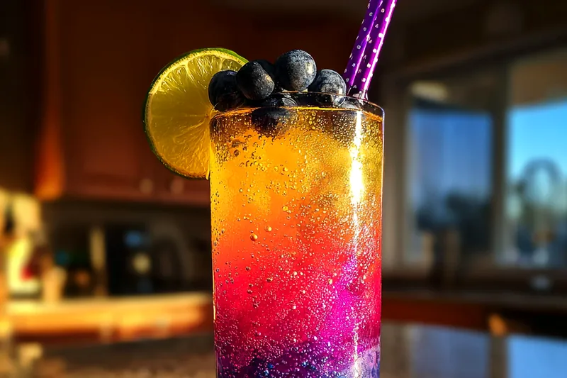 Cooking process for Vibrant Colorful Punch