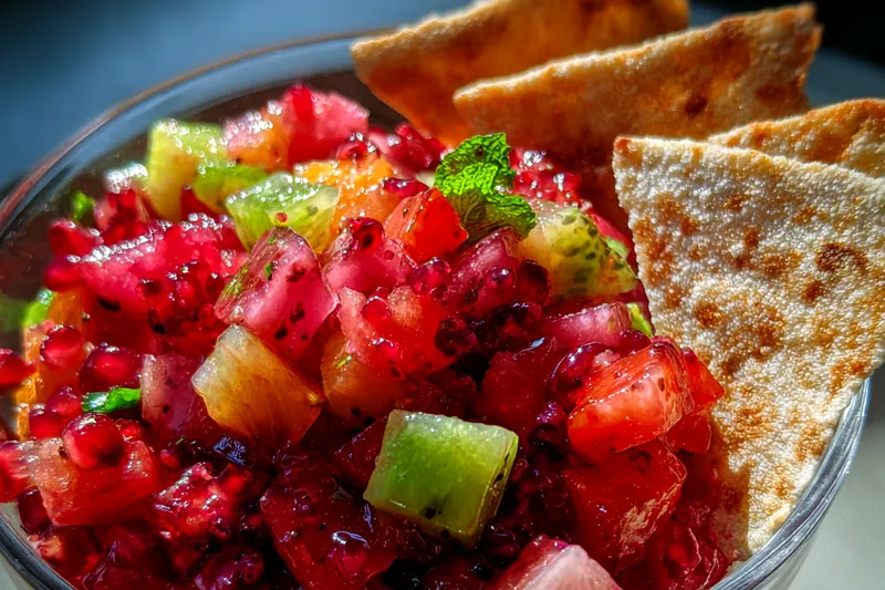 Cooking process for Vibrant Fruit Medley