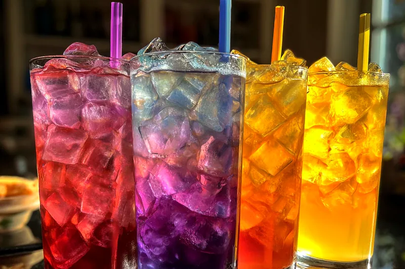 Cooking process for Vibrant Rainbow Sodas