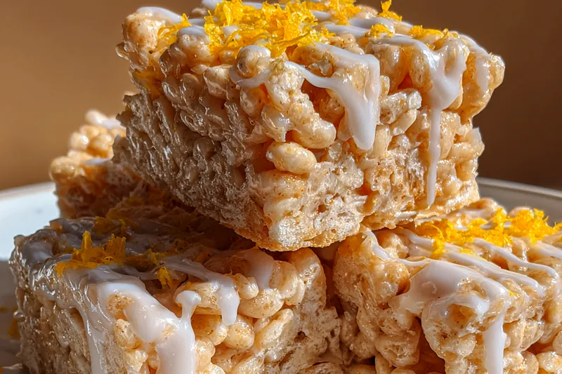 Fresh ingredients for Zesty Lemon Crispy Squares